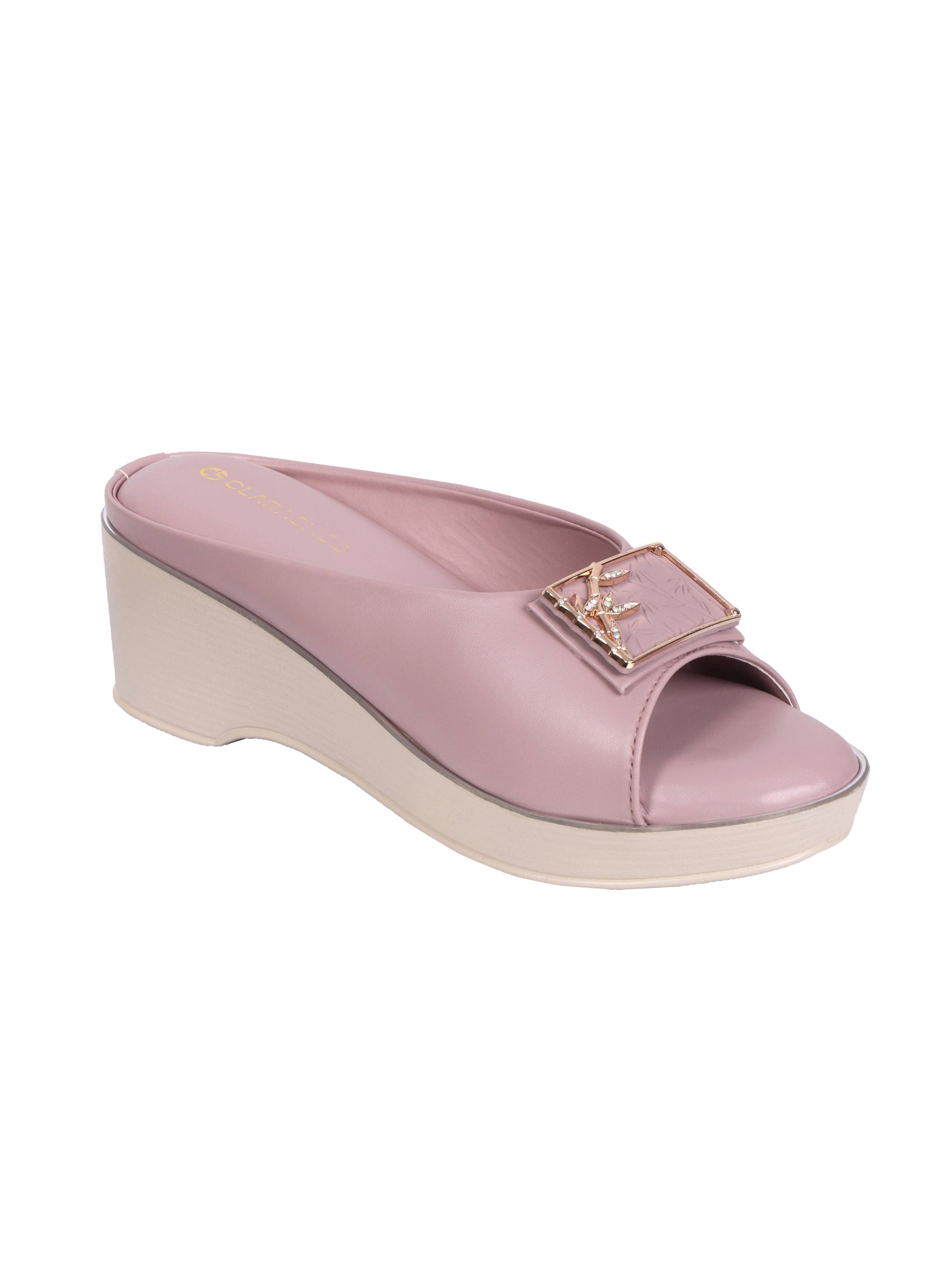 Bamboo Buckle Wedges Clarashoe