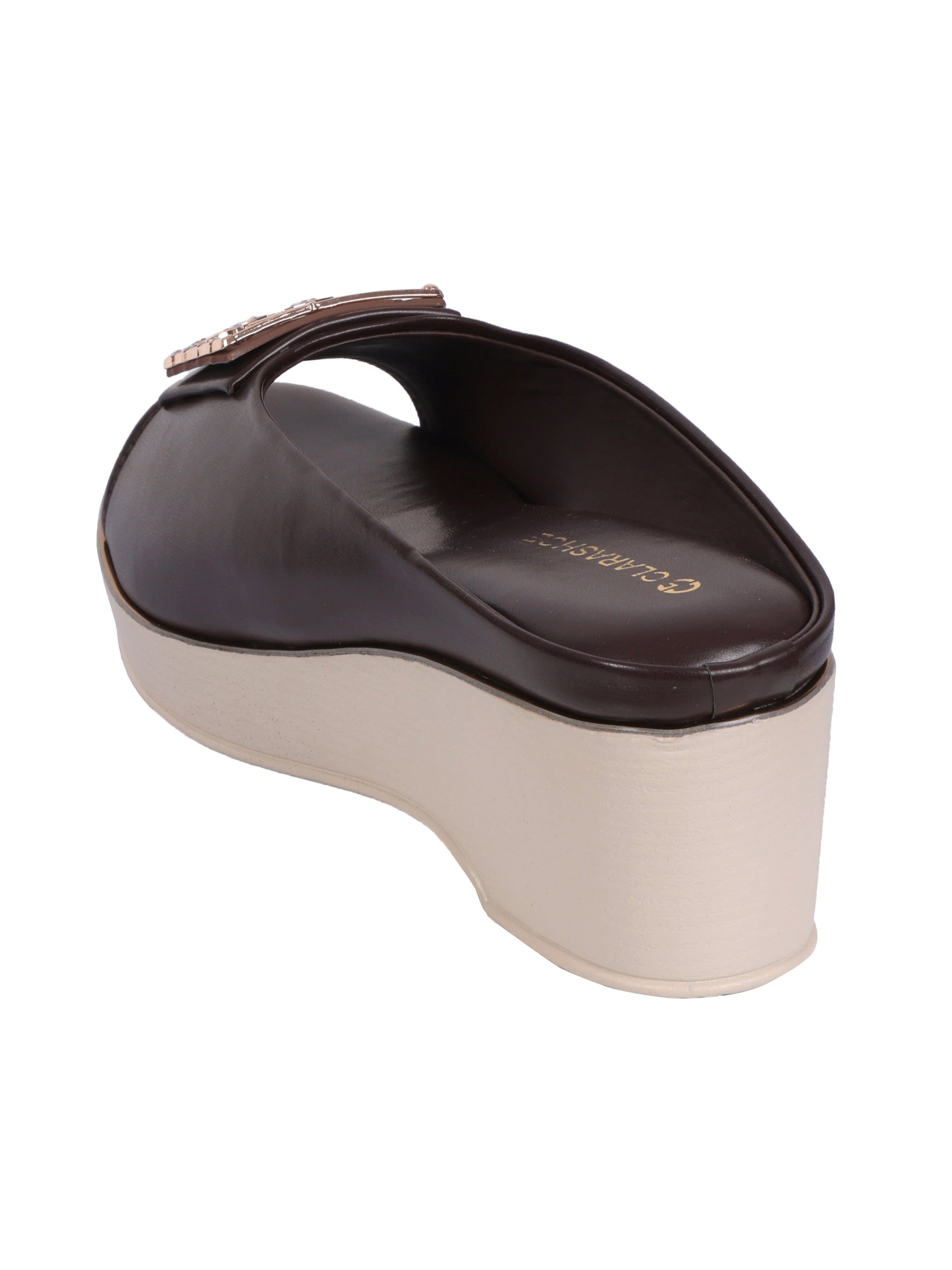 Bamboo Buckle Wedges Clarashoe