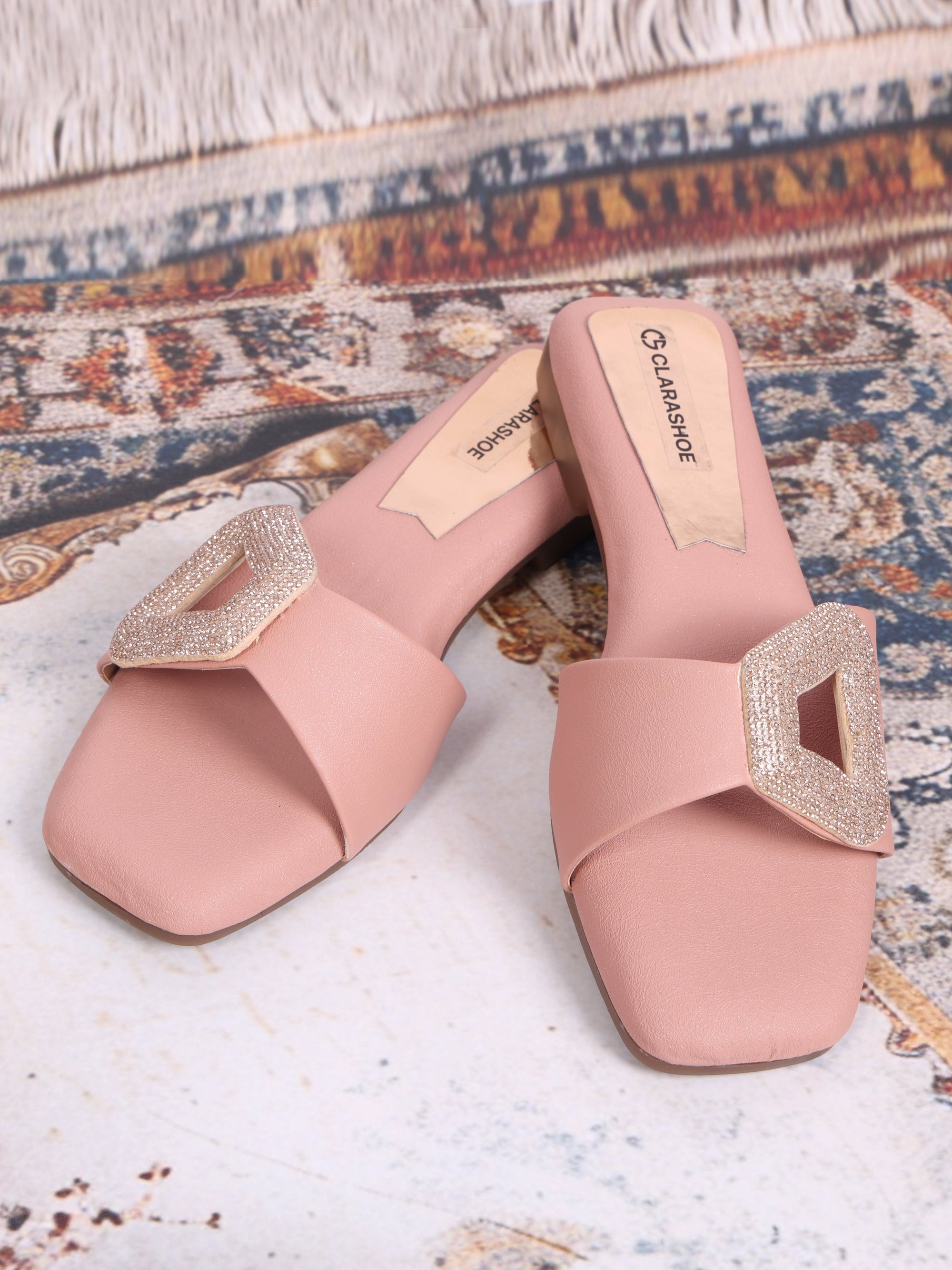 Diamond Buckle Flats Clarashoe