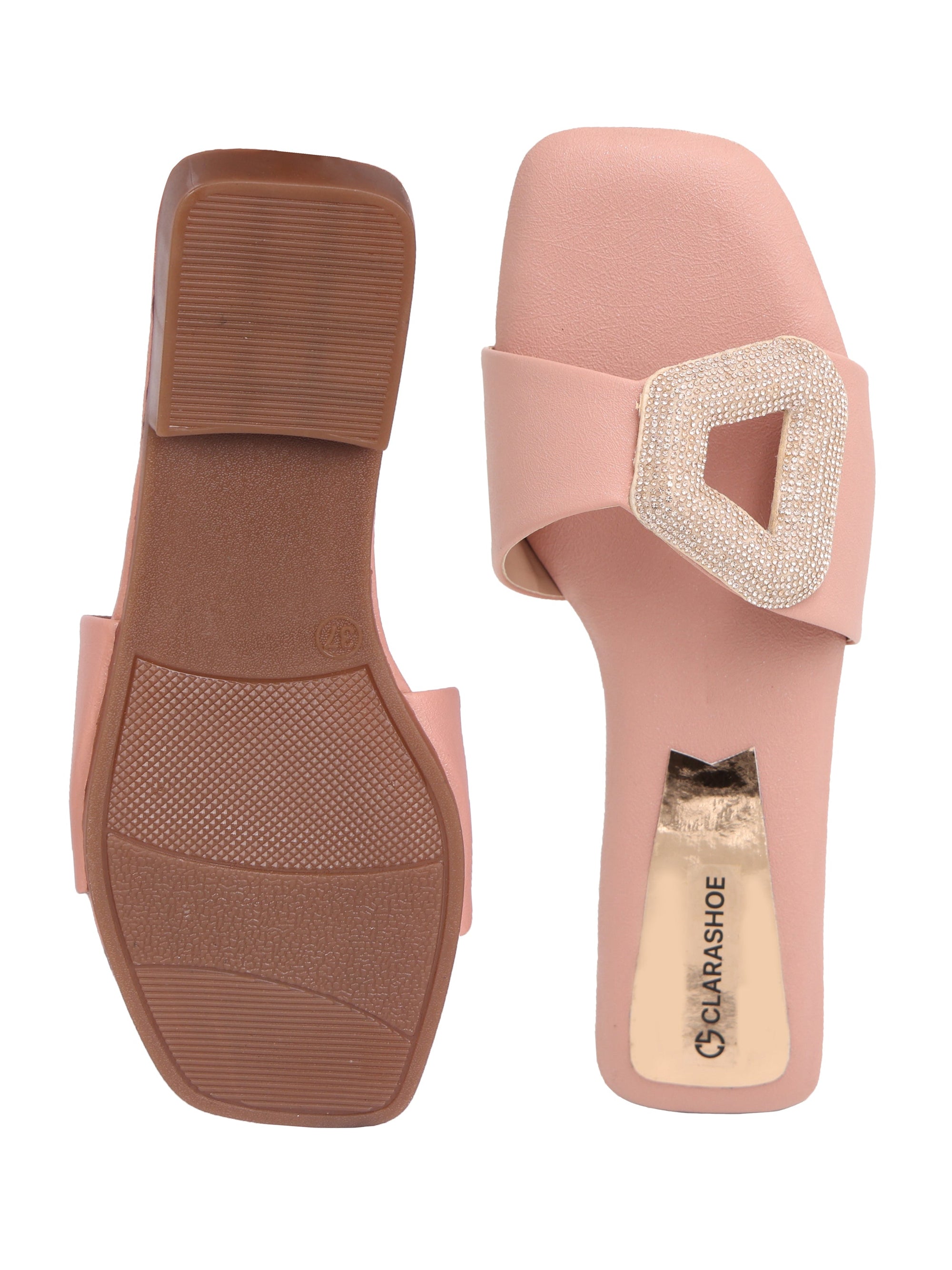 Diamond Buckle Flats Clarashoe