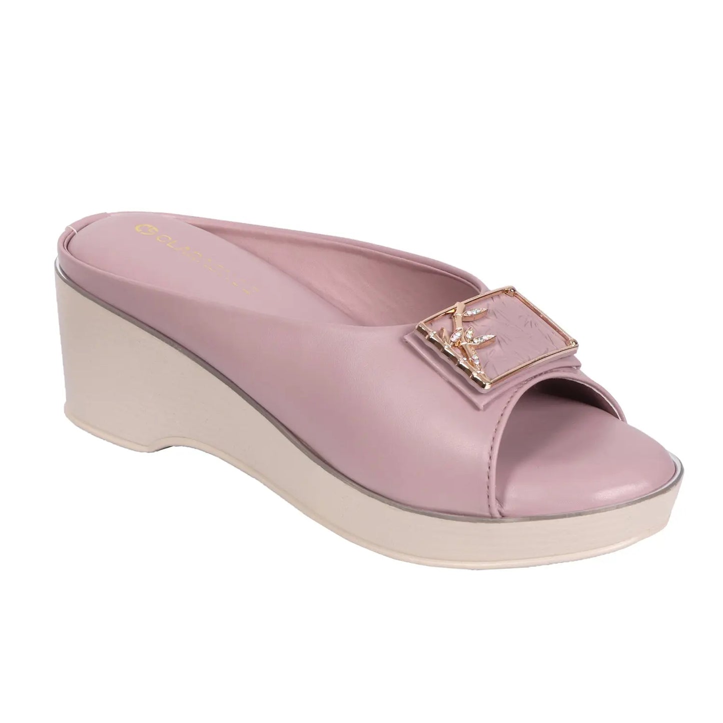 Bamboo Buckle Wedges Clarashoe