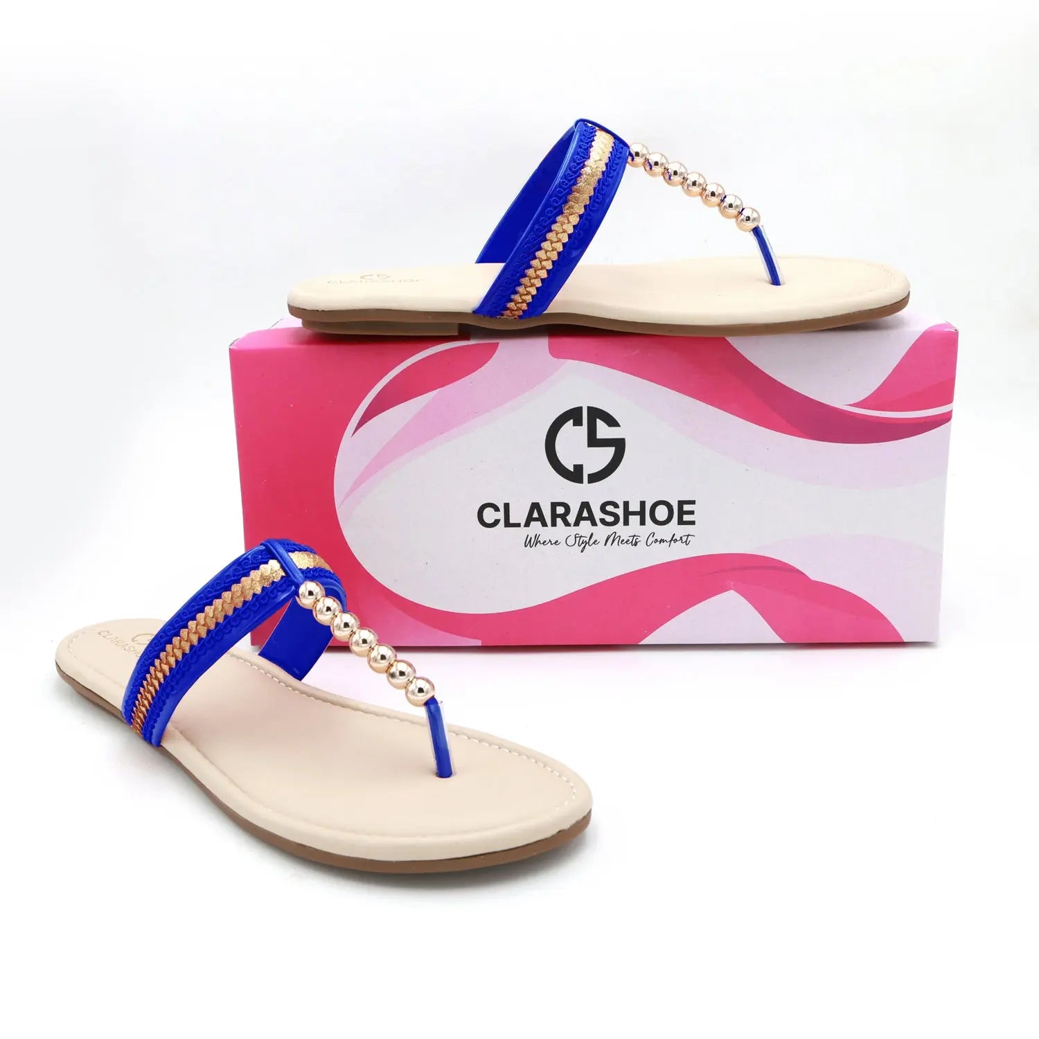 Festive Flat Sandal Clarashoe