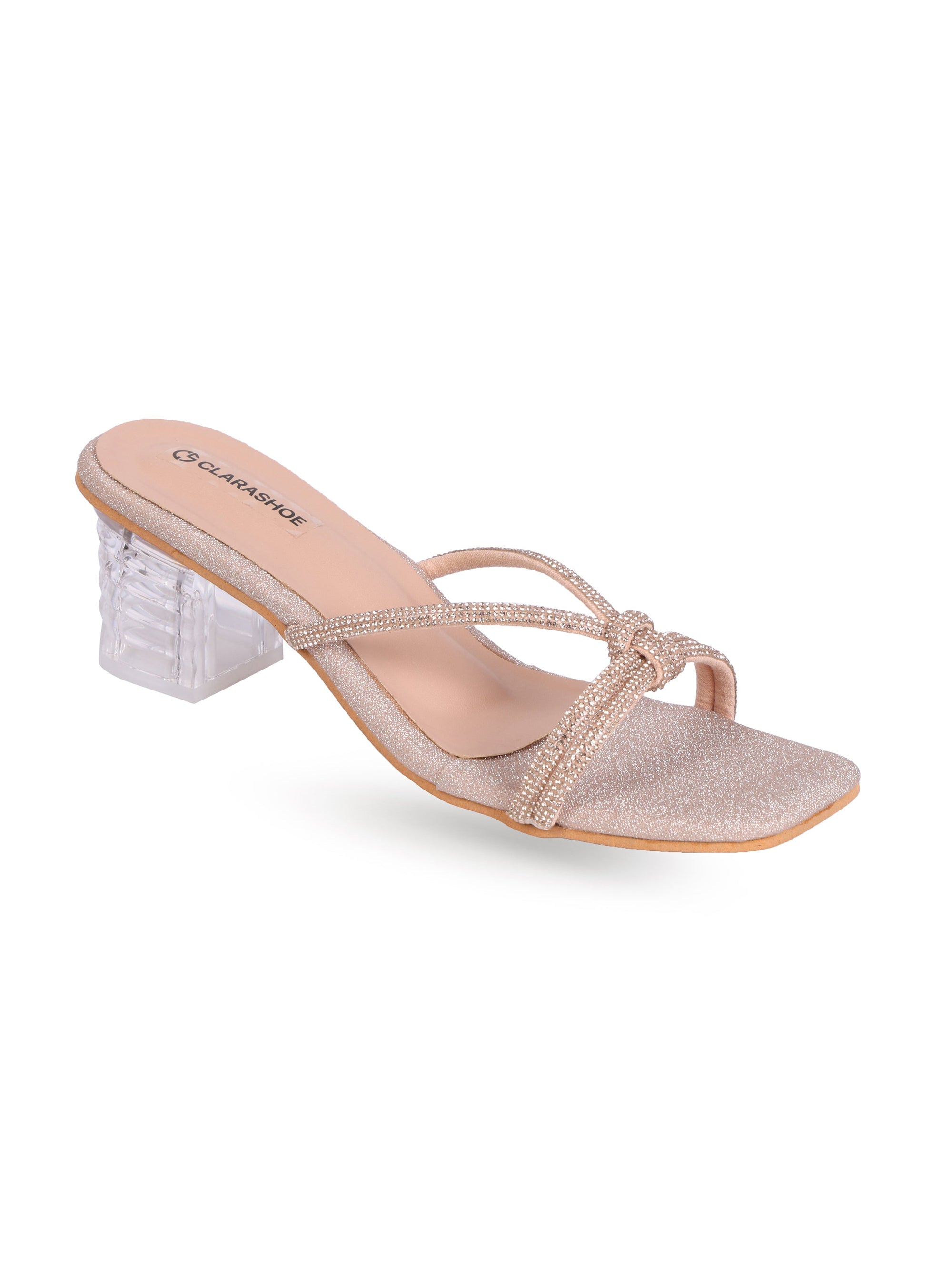 Shimmer Bow Heels Clarashoe