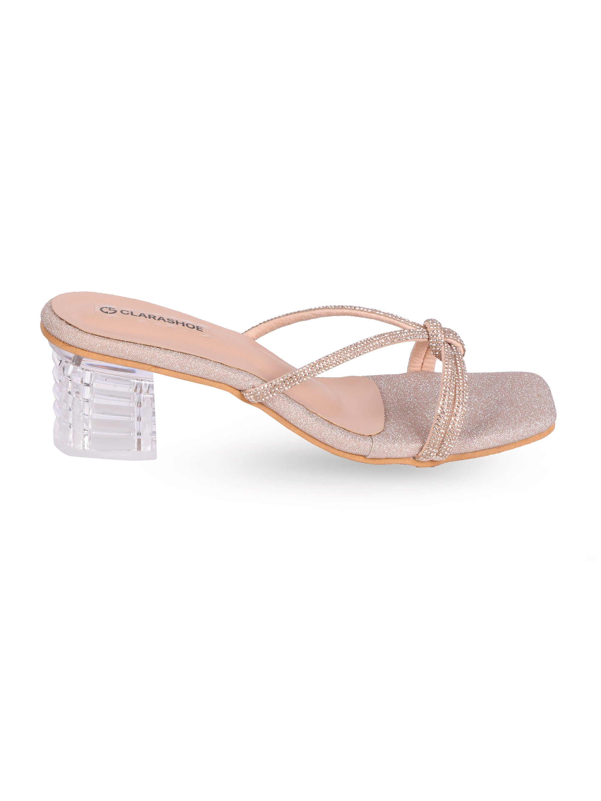 Shimmer Bow Heels Clarashoe