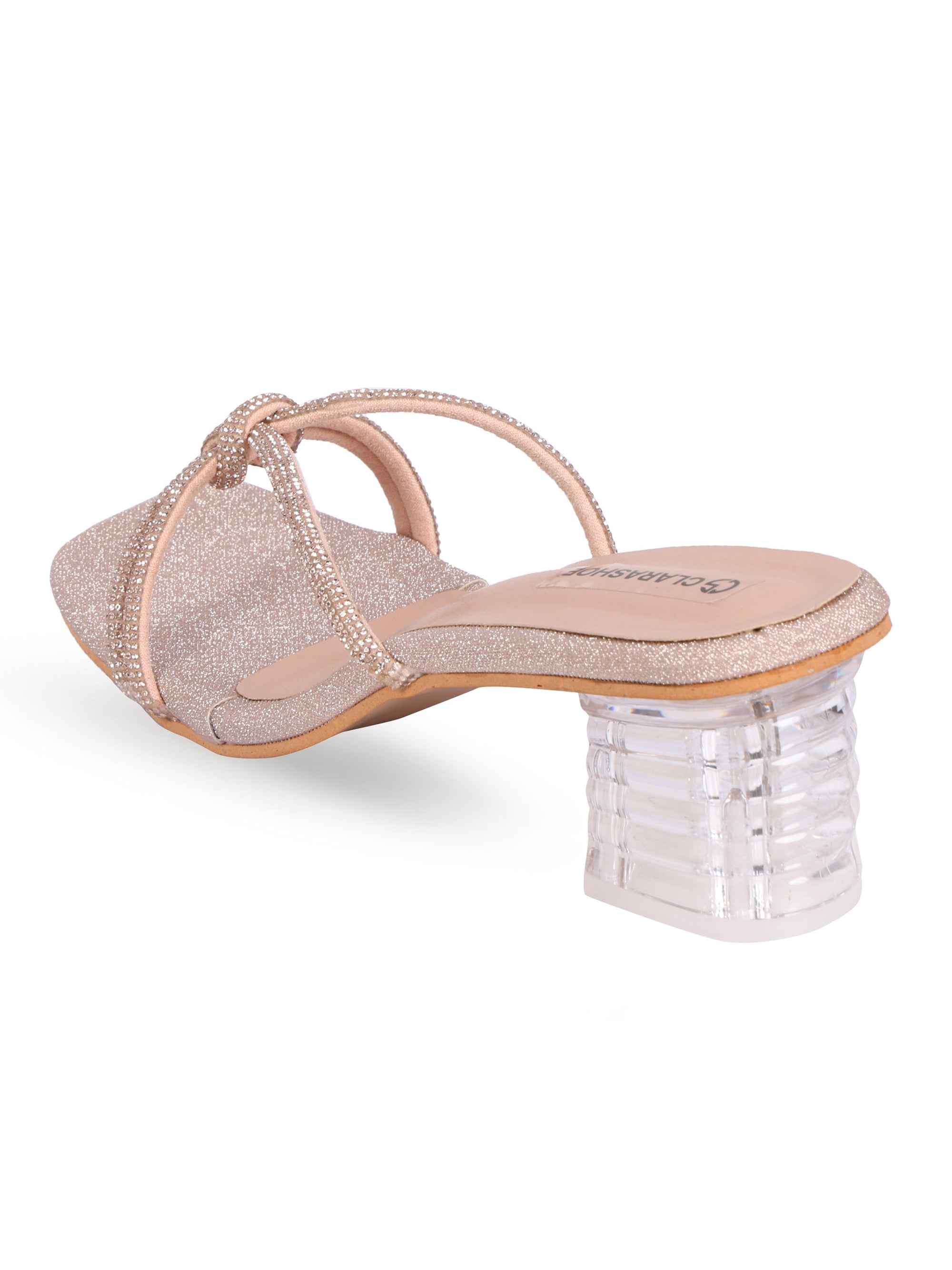 Shimmer Bow Heels Clarashoe