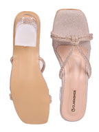 Shimmer Bow Heels Clarashoe