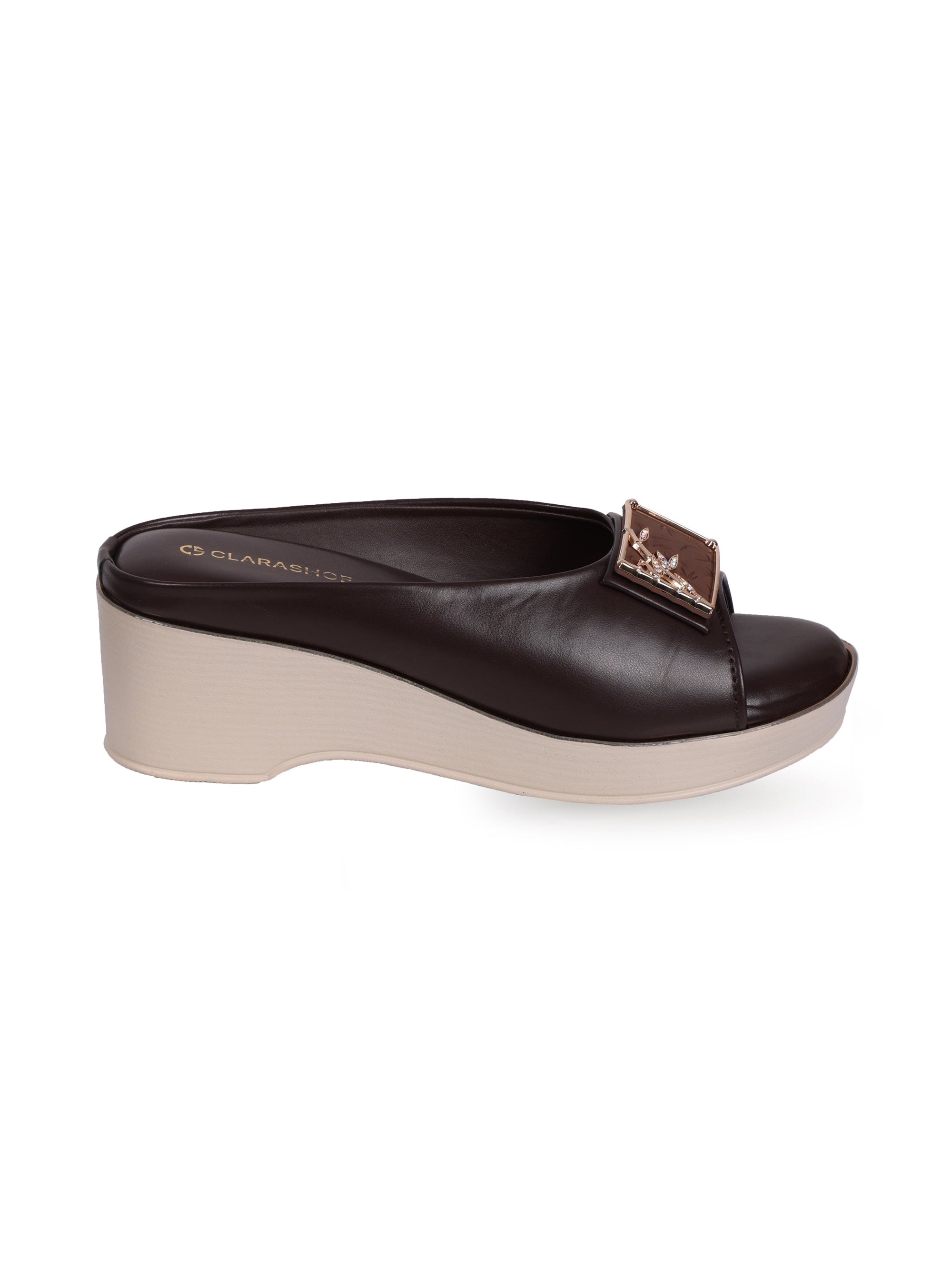 Bamboo Buckle Wedges Clarashoe