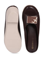 Bamboo Buckle Wedges Clarashoe