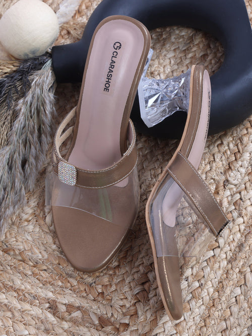 Brown Glam Strap Clarashoe