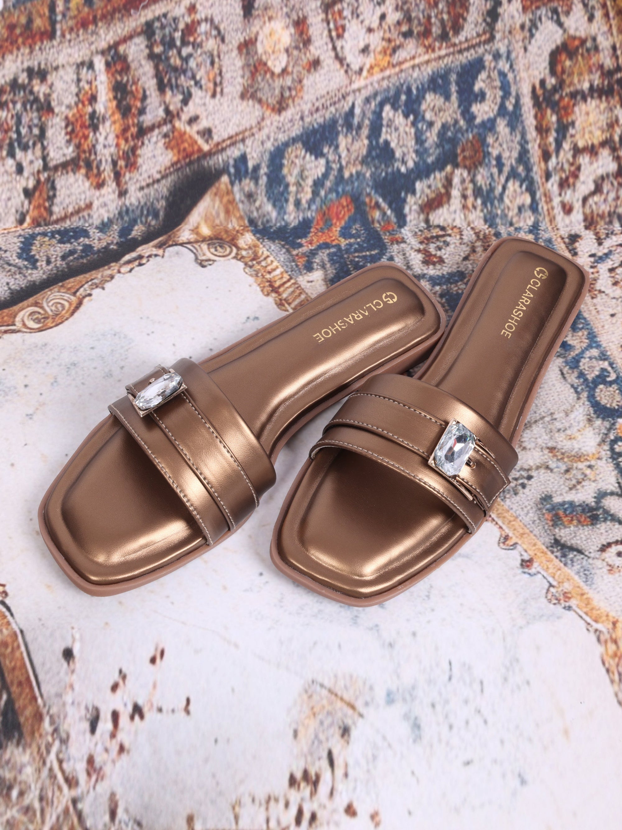 Gem Buckle Flats Clarashoe