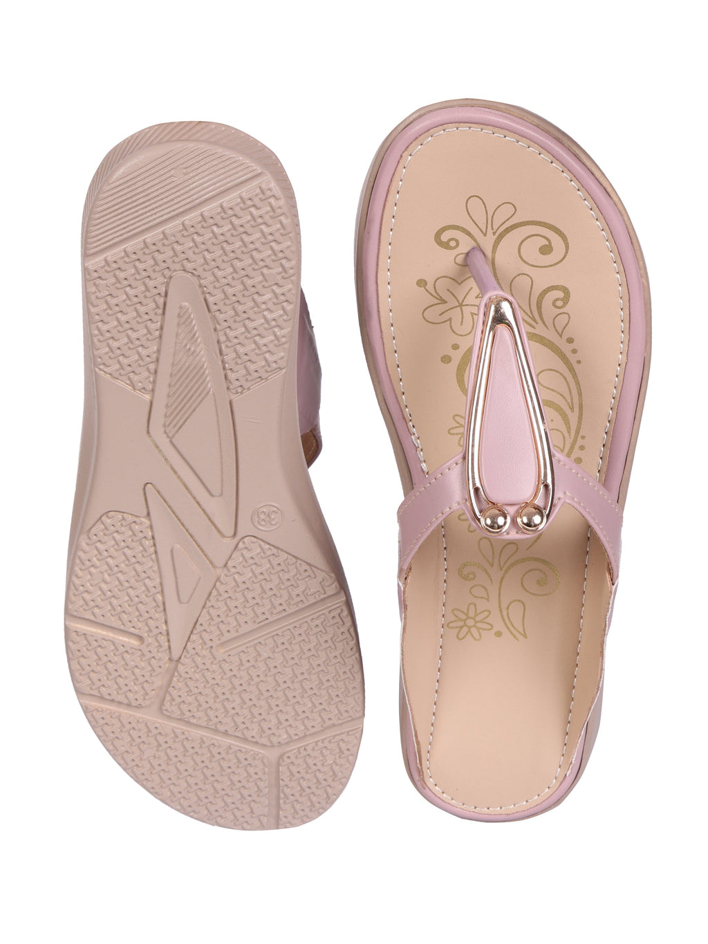 Pastel Ethnic Kolhapairs Clarashoe