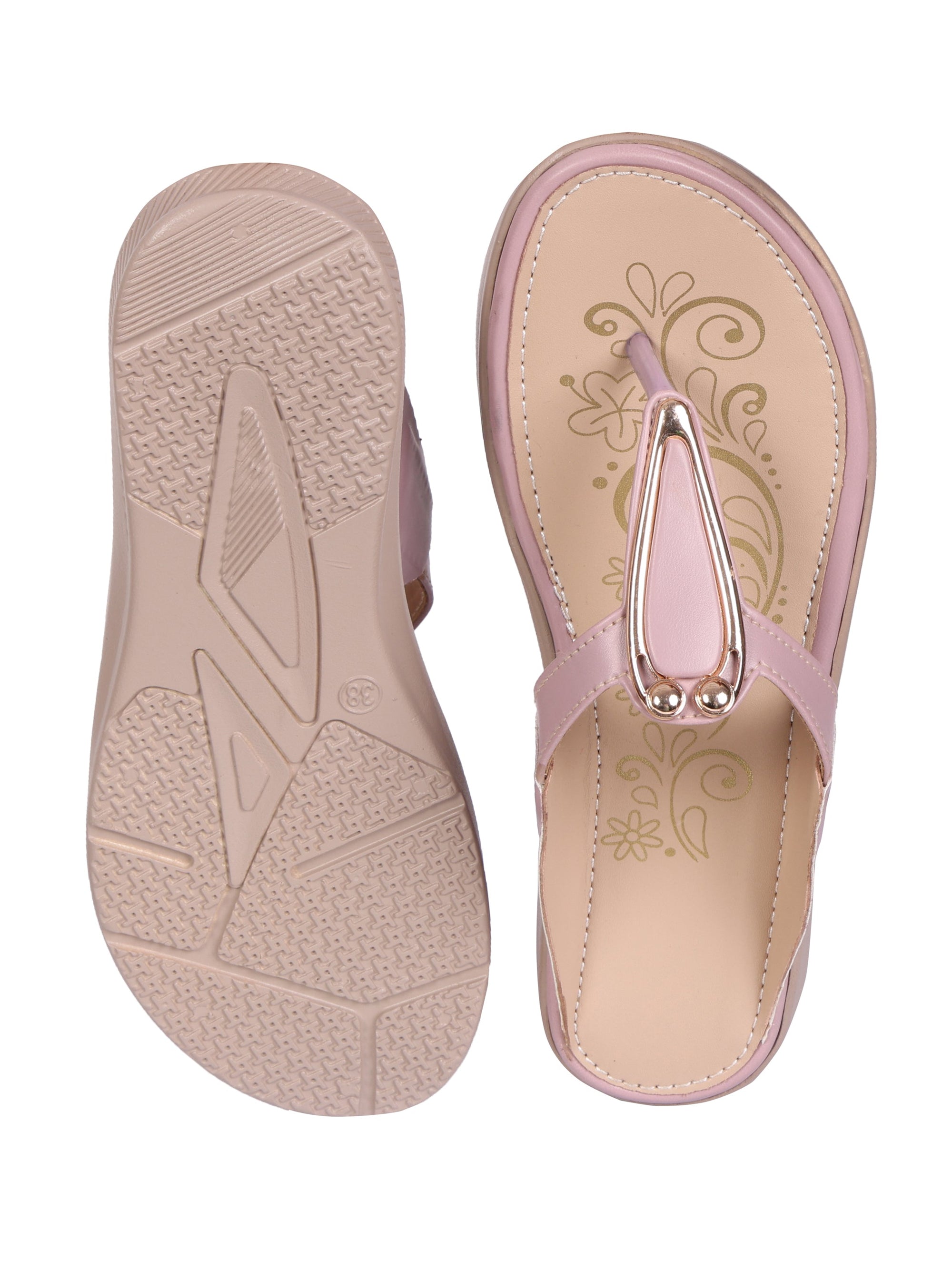 Pastel Ethnic Kolhapairs Clarashoe