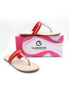 Festive Flat Sandal Clarashoe