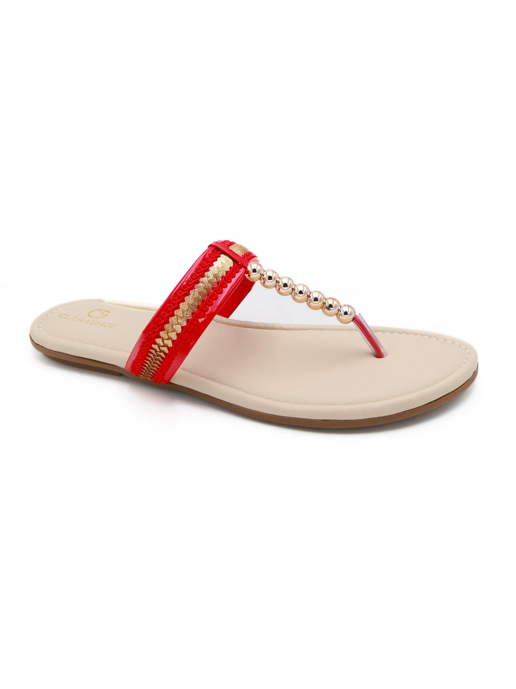 Festive Flat Sandal Clarashoe