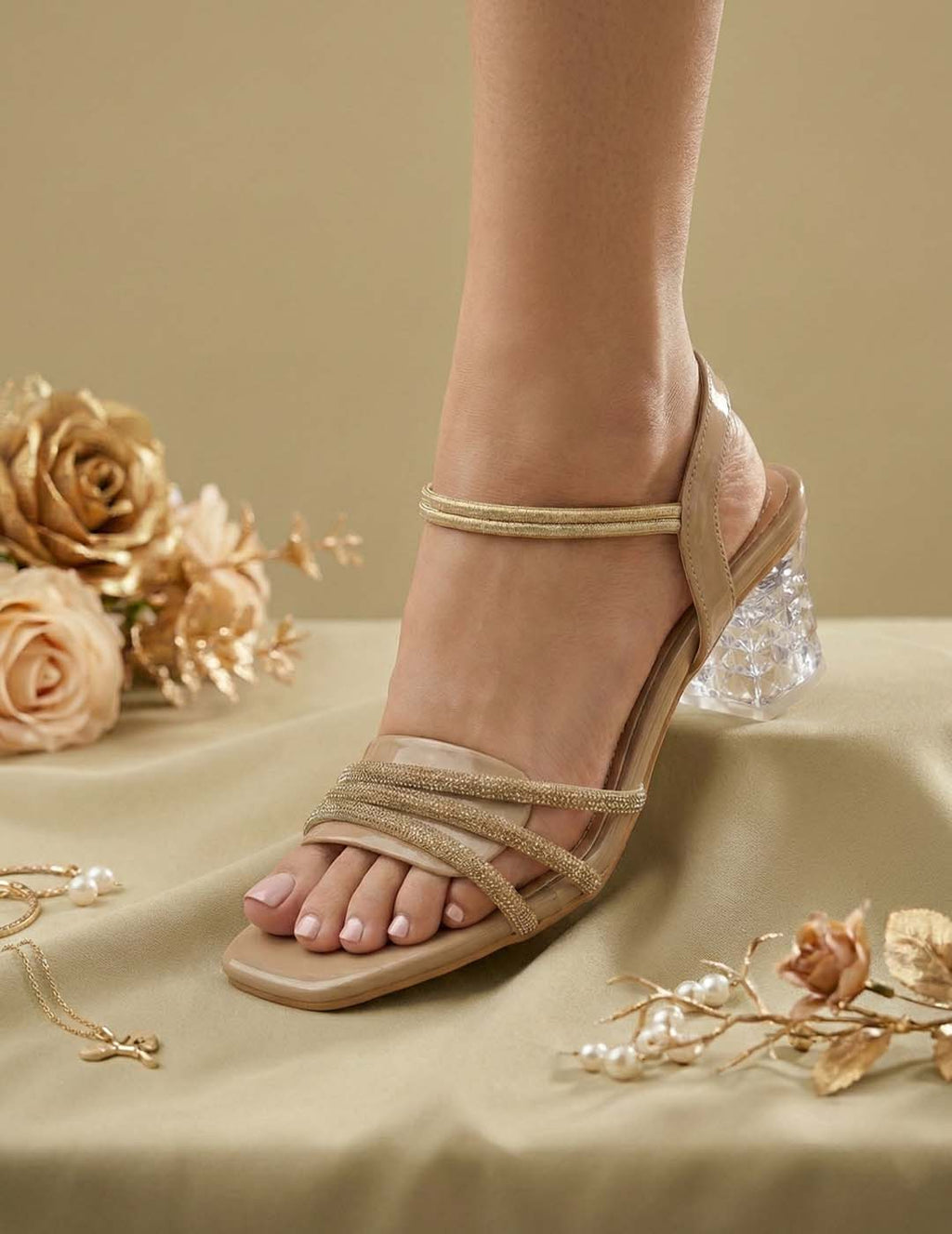 The Crystal Block Sandal Clarashoe