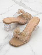 Crystal Bow Heels Clarashoe