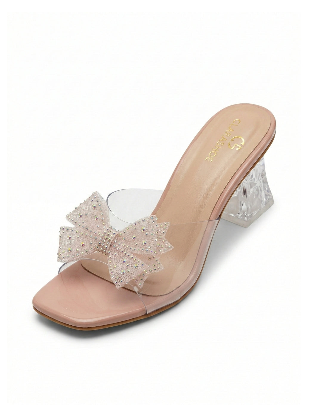 Crystal Bow Heels Clarashoe