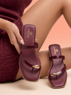 Mira (Glossy Toe-Ring Flat)