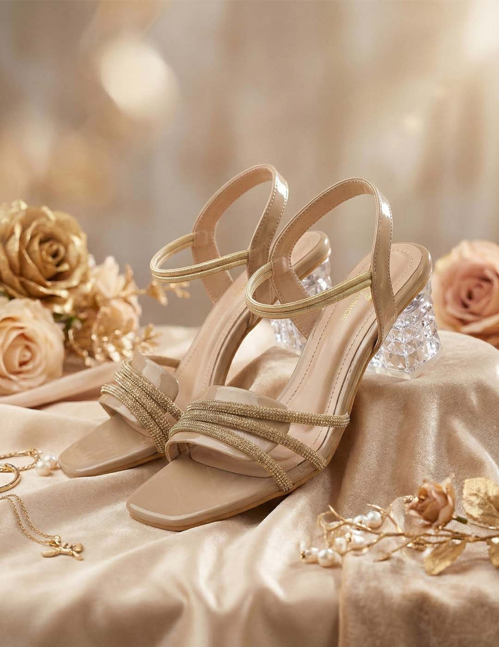 The Crystal Block Sandal Clarashoe