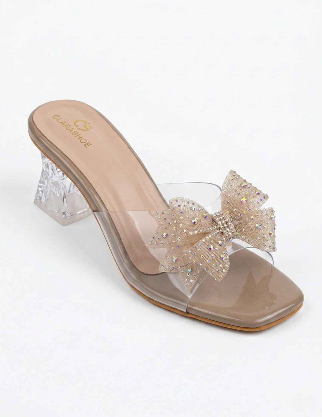 Crystal Bow Heels Clarashoe