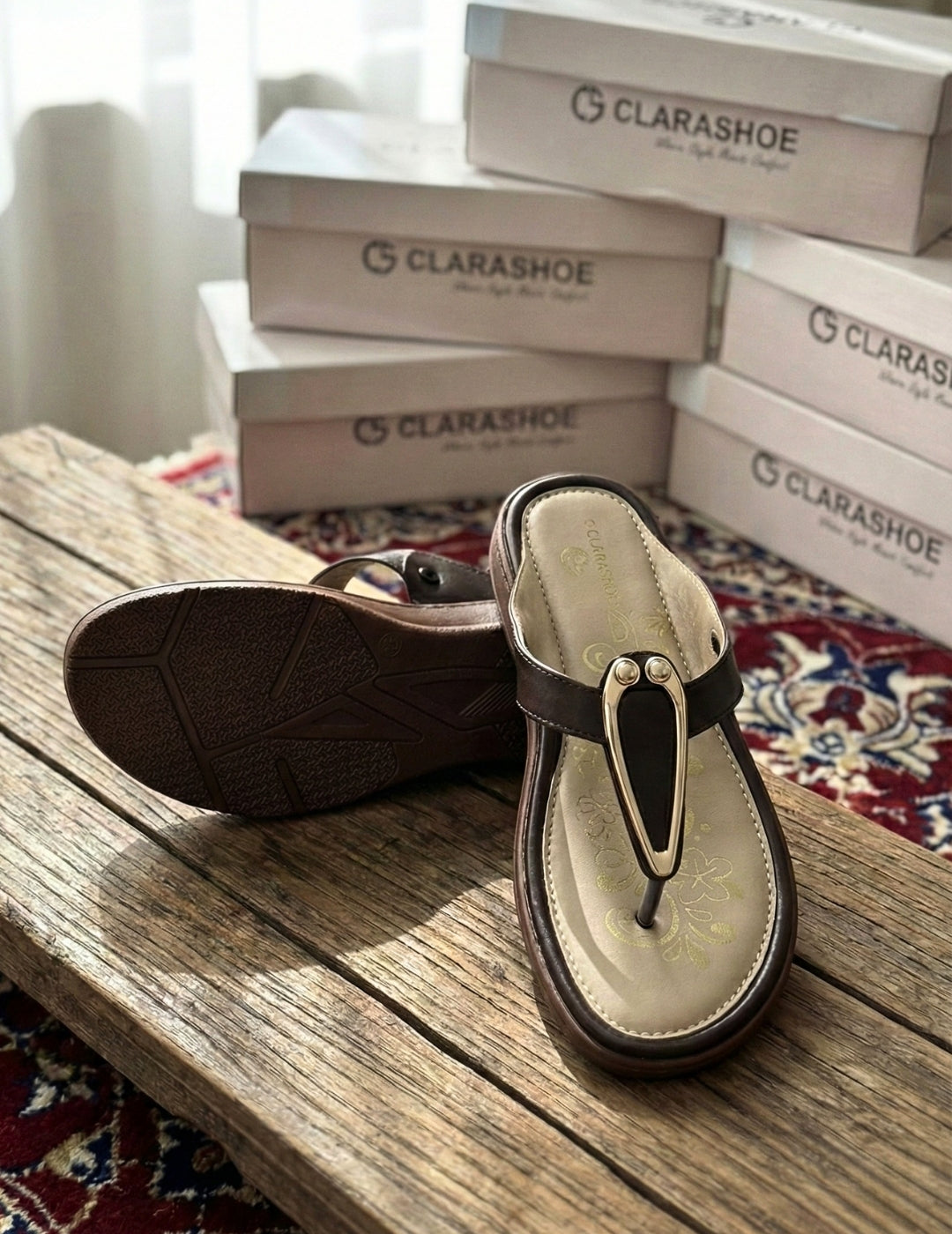 Pastel Ethnic Kolhapairs Clarashoe