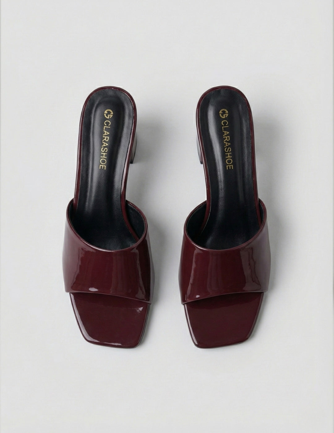 Square Toe Slip-On Heels for Women Clarashoe