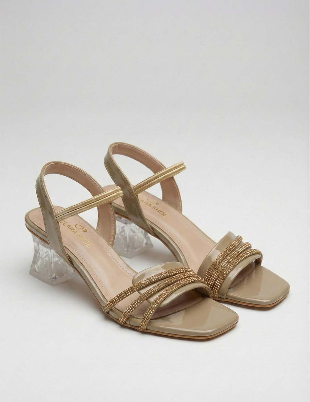 The Crystal Block Sandal Clarashoe