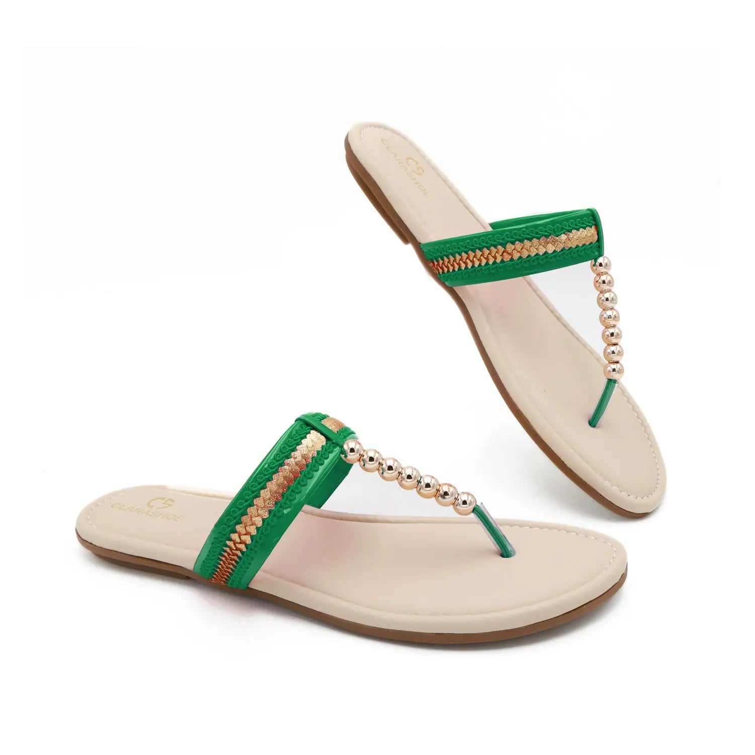 Festive Flat Sandal Clarashoe