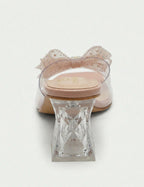 Crystal Bow Heels Clarashoe