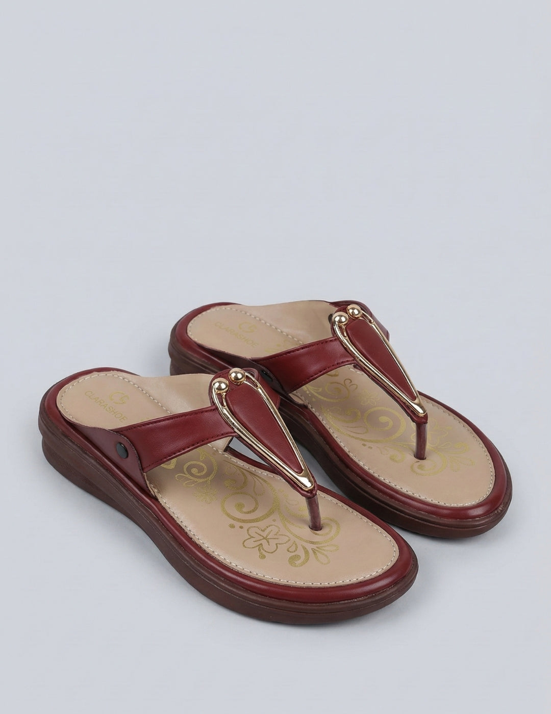 Pastel Ethnic Kolhapairs Clarashoe