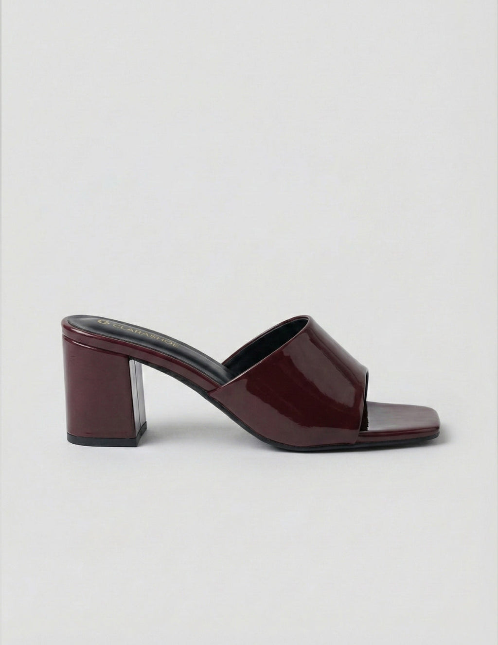 Square Toe Slip-On Heels for Women Clarashoe