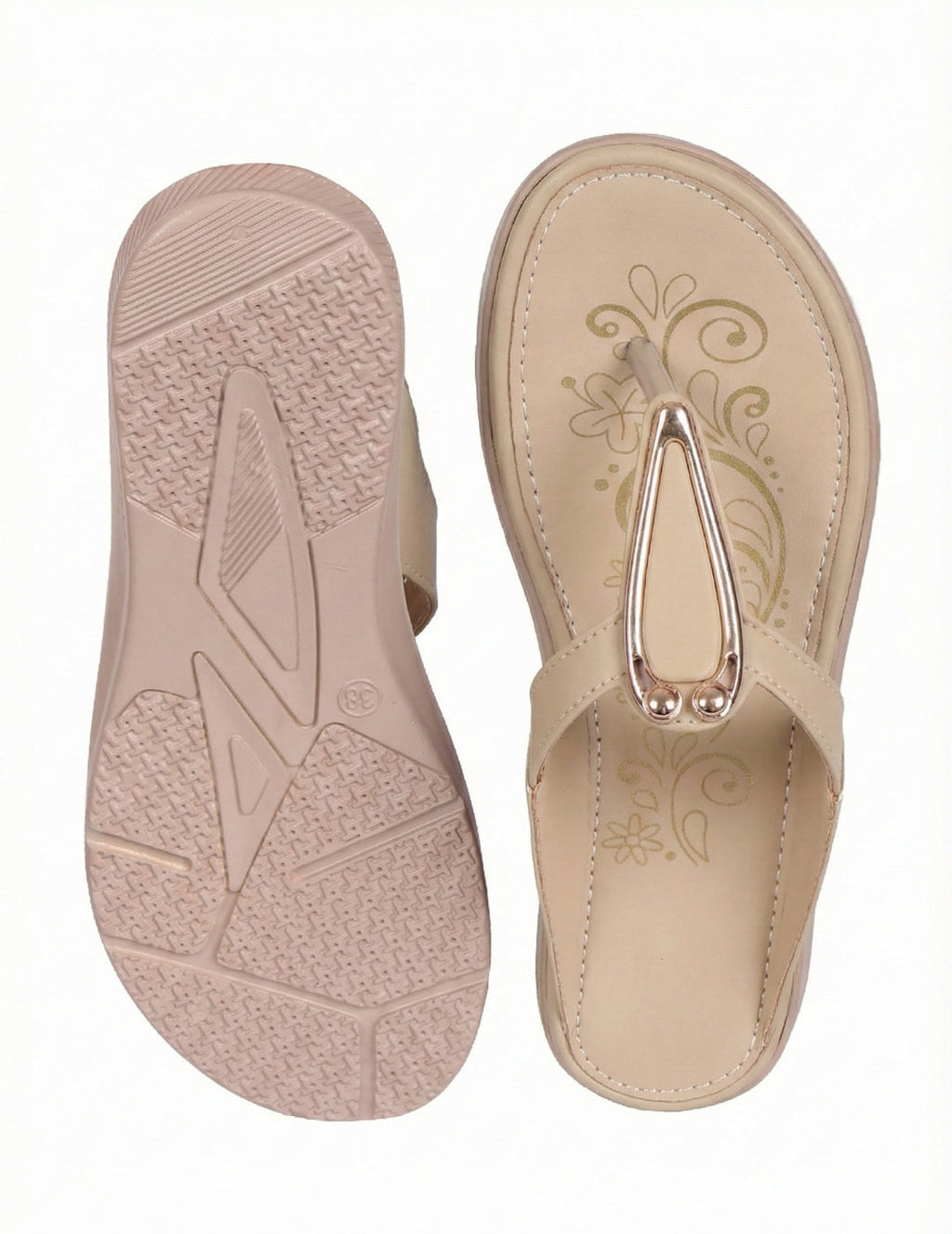 Pastel Ethnic Kolhapairs Clarashoe