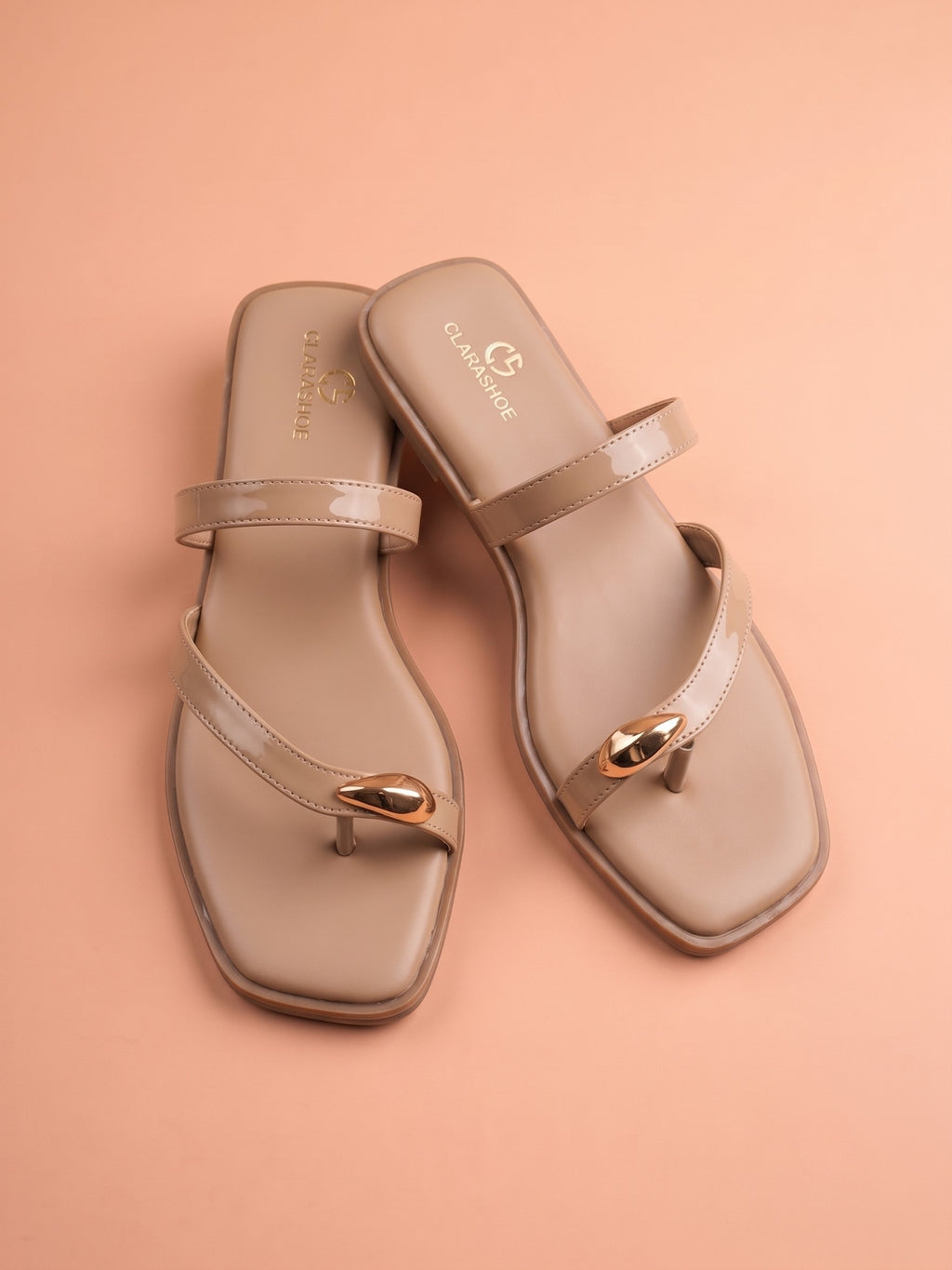 Mira (Glossy Toe-Ring Flat)