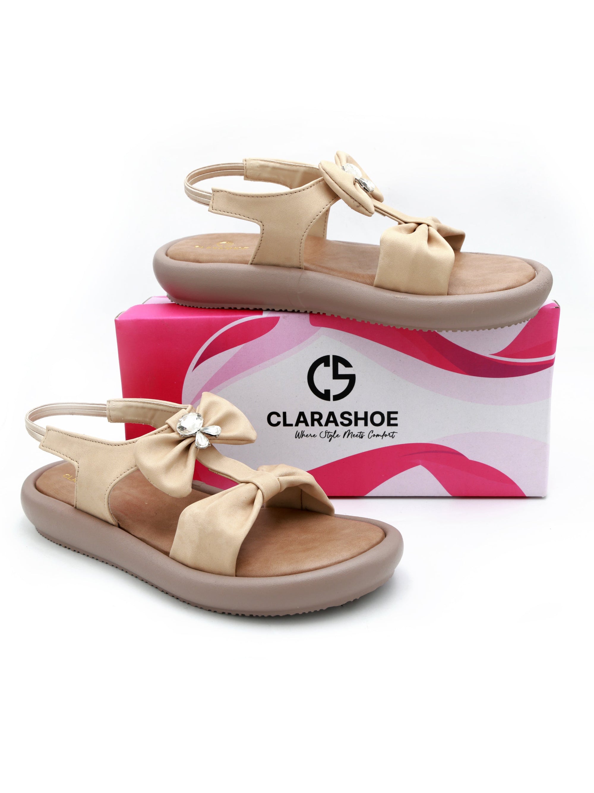 Pastel Buckle Comfort Slides Clarashoe