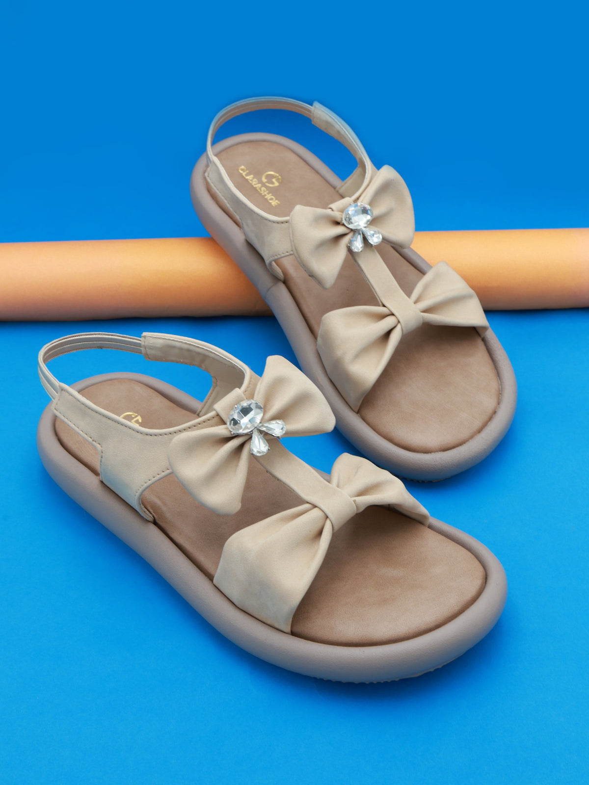 Pastel Buckle Comfort Slides Clarashoe